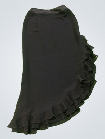 Black Ruffled Skirt