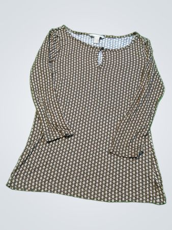 Banana Republic Geometric Print Long-Sleeve Blouse