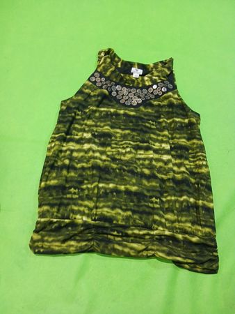 WORTHINGTON Green Tie-Dye Sleeveless Top