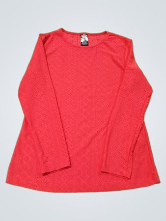 Lavon Red Long-Sleeve Top