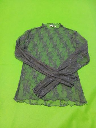 BaeVely Green Lace Blouse