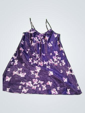 Morgan Taylor Butterfly Print Slip Dress