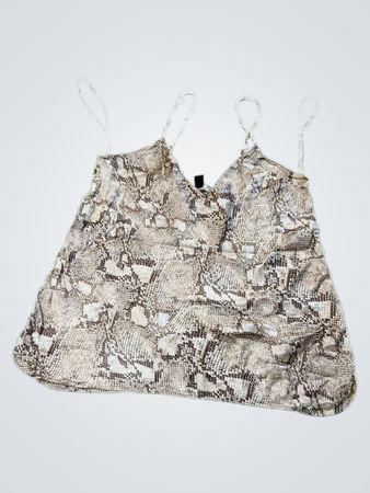 Banana Republic Snakeskin Print Silk Cami Top