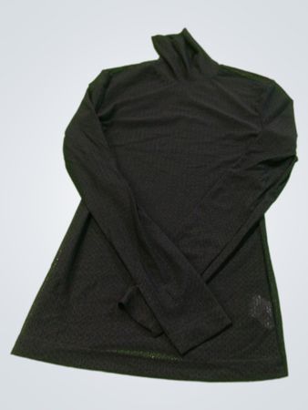 Trista Black Long-Sleeve Turtleneck