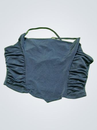 Blue Ruffled Top