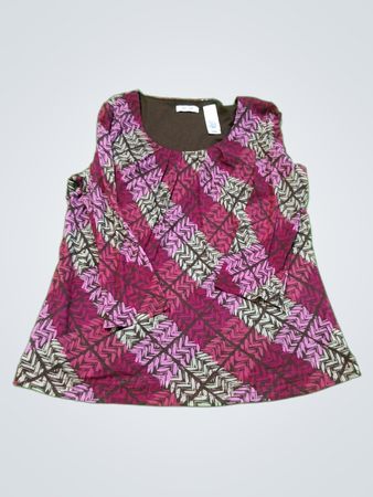 Liz & Co. Petite Printed Sleeveless Top