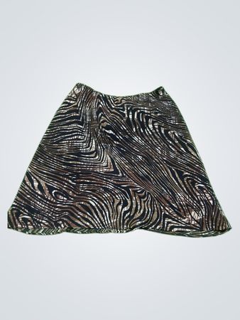 George Zebra Print Mini Skirt