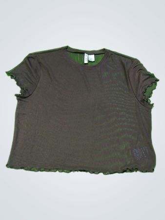 Brown Short-Sleeve Top