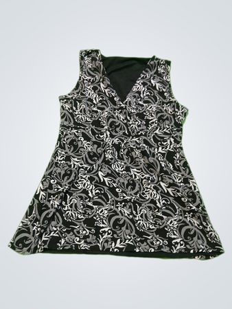 Black and White Floral Dress