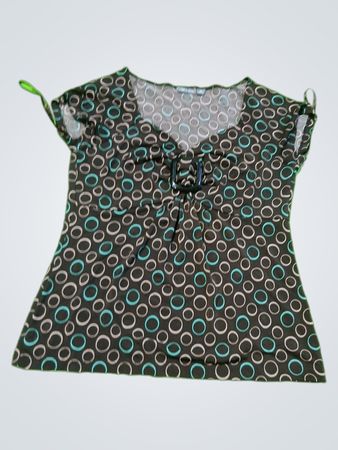 Blouse with Circle Pattern