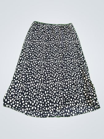Max Studio Black Polka Dot Mini Skirt