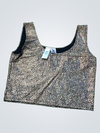 PURUSHA Metallic Crop Top