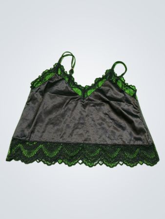 Black Lace Trim Camisole