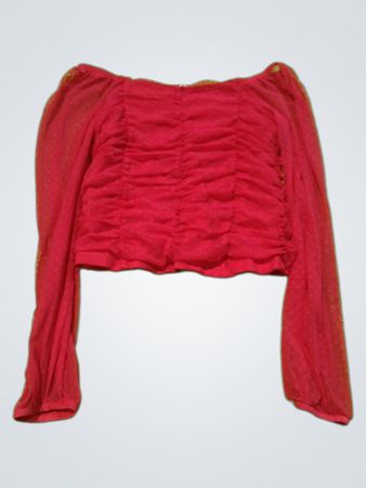 Red Long-Sleeve Top