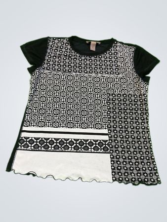 J.Crew Relaxed Black and White Patterned Dress