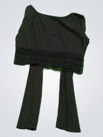 Black Ribbed Top
