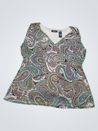 J.Crew Paisley Sleeveless Top