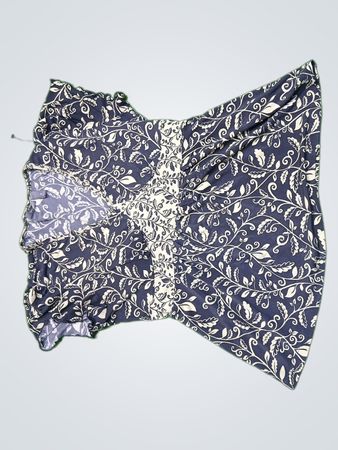 apt.9 Navy Floral Wrap Top
