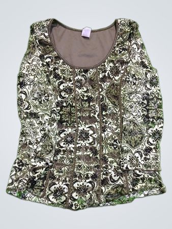 Serenaide New York Patterned Sleeveless Top
