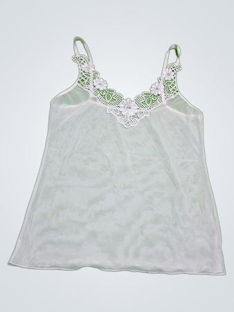 White Lace Trim Camisole