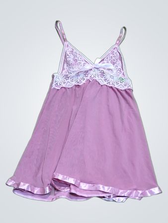 Pink Nightgown with Lace Details