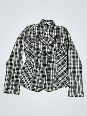 MisStyle Plaid Blazer