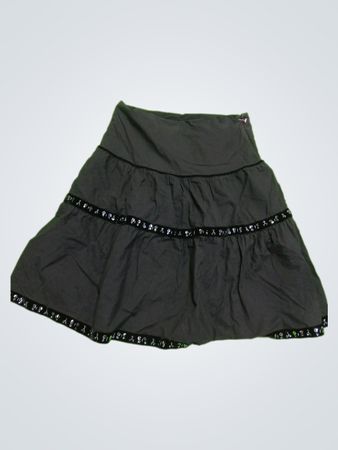 Old Navy Black Tiered Mini Skirt