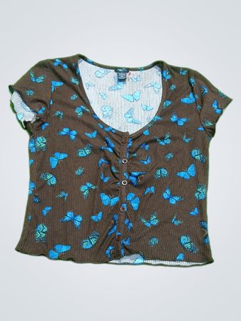 rue21 Butterfly Print Top