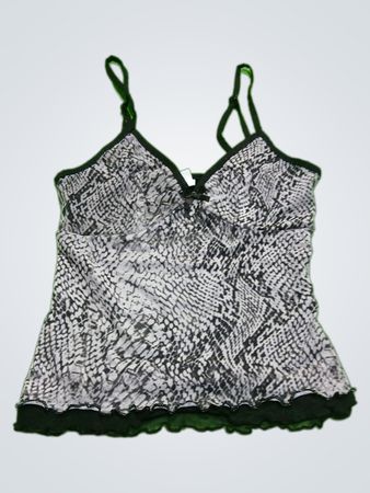 No Boundaries Gray and Black Camisole