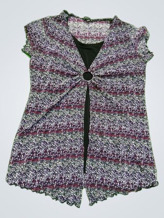Notation Sleeveless Tweed Vest