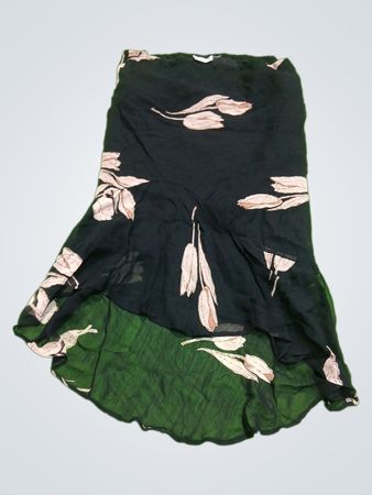 Black Floral Skirt