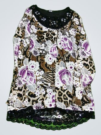 ALMO Floral Animal Print Blouse