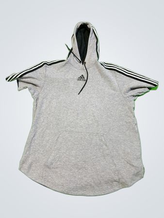 Adidas Grey Short Sleeve Hoodie
