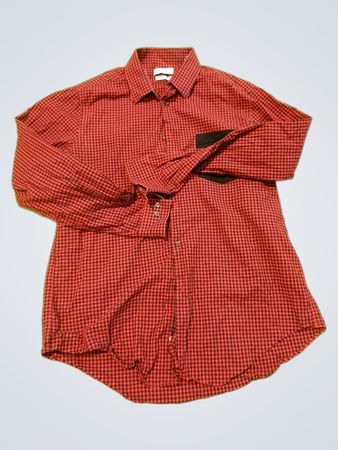 Calvin Klein Red Check Slim Fit Shirt