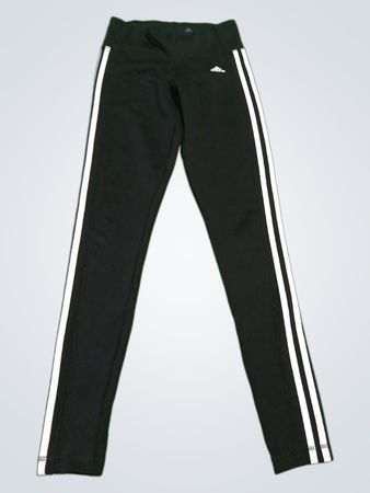 adidas Black Track Pants with White Stripes