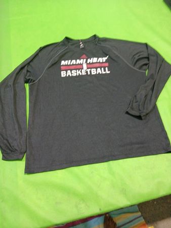 Adidas Miami Heat Basketball Long Sleeve Shirt