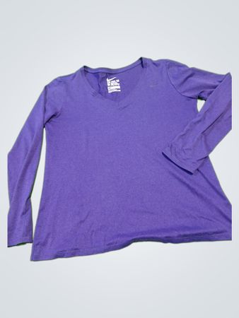 Nike Dri-Fit Long Sleeve V-Neck Tee