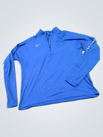Nike Dri-Fit Blue Quarter Zip Top
