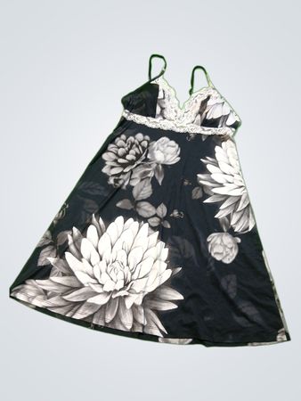la Vie en Rose Black Floral Cami Dress