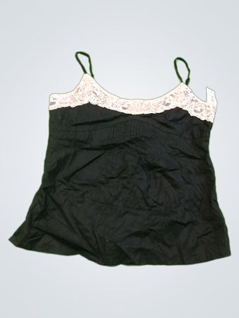 Black Camisole with Lace Trim