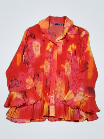 Essentials By Milano Floral Blouse