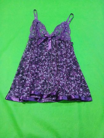 Purple Floral Lace Cami Top