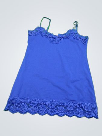 Blue Lace Trim Camisole
