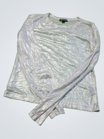 Wearever Metallic Long Sleeve Top