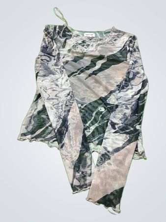 Open Edit Camouflage Top