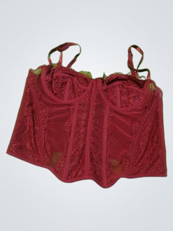 Red Lace Corset Top