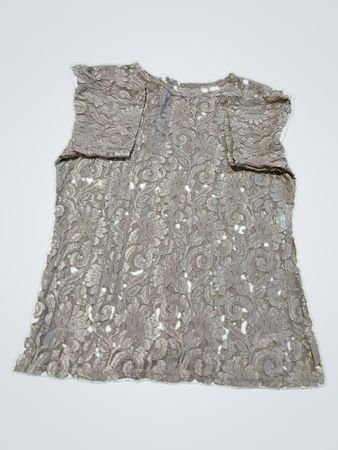 Willow Ridge Gray Lace Top