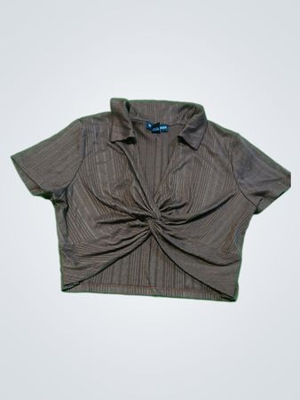Streetwear Society Brown Crop Top
