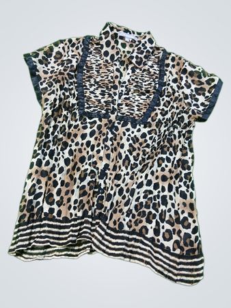 ny collection leopard print shirt