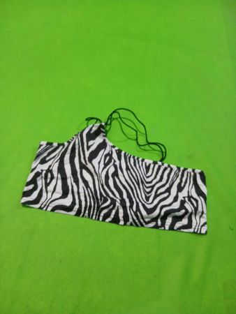 Zebra Print Bandeau Top